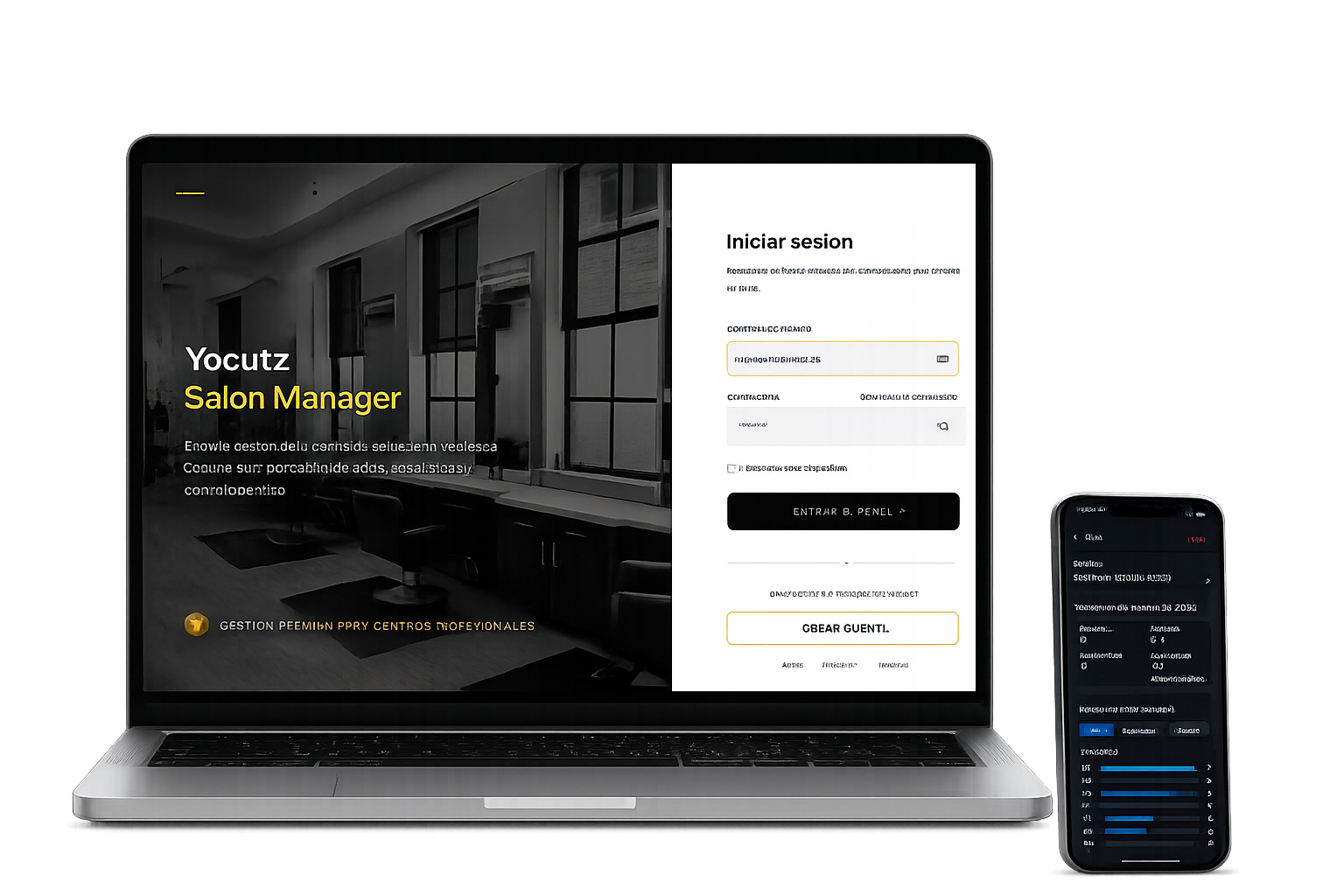 Login Área Profesional YOCUTZ