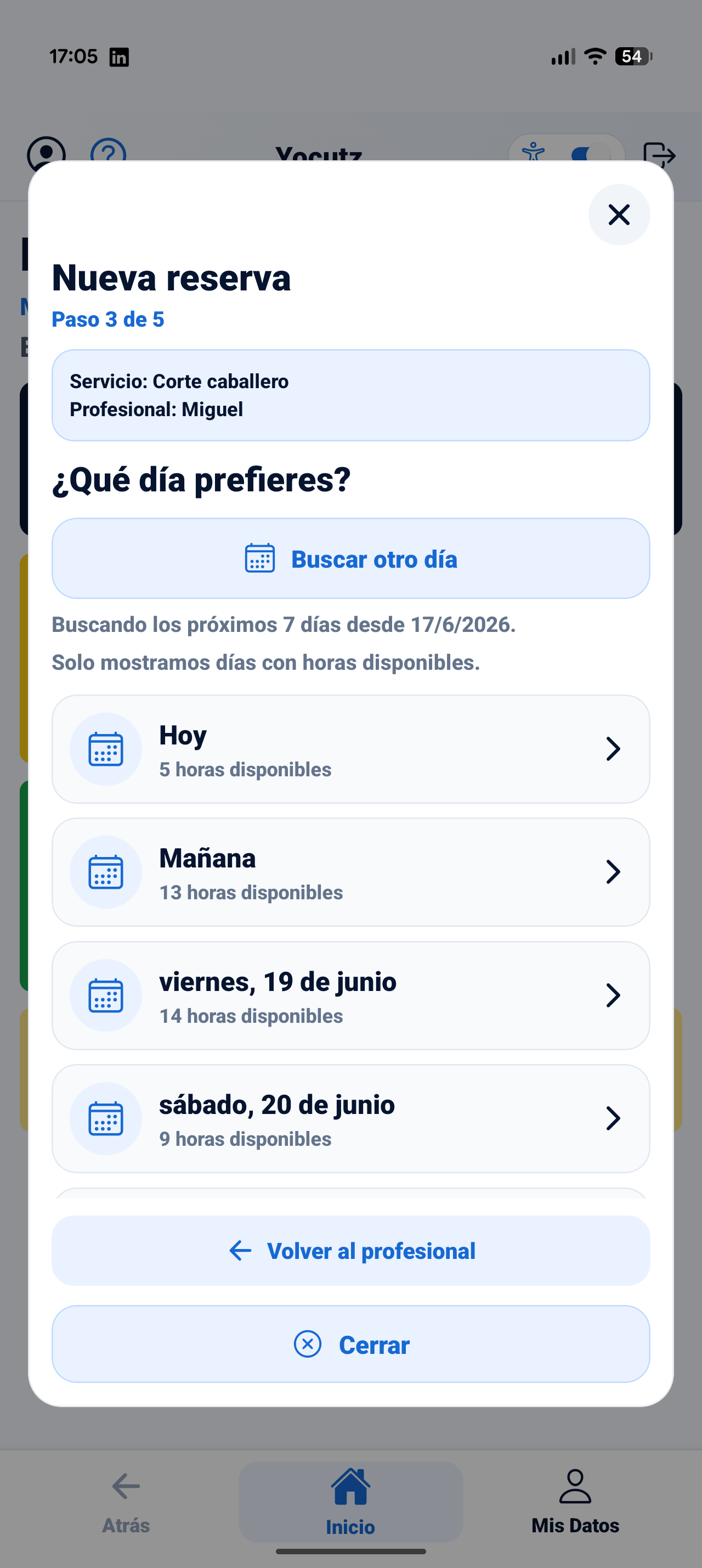 Reservas accesibles