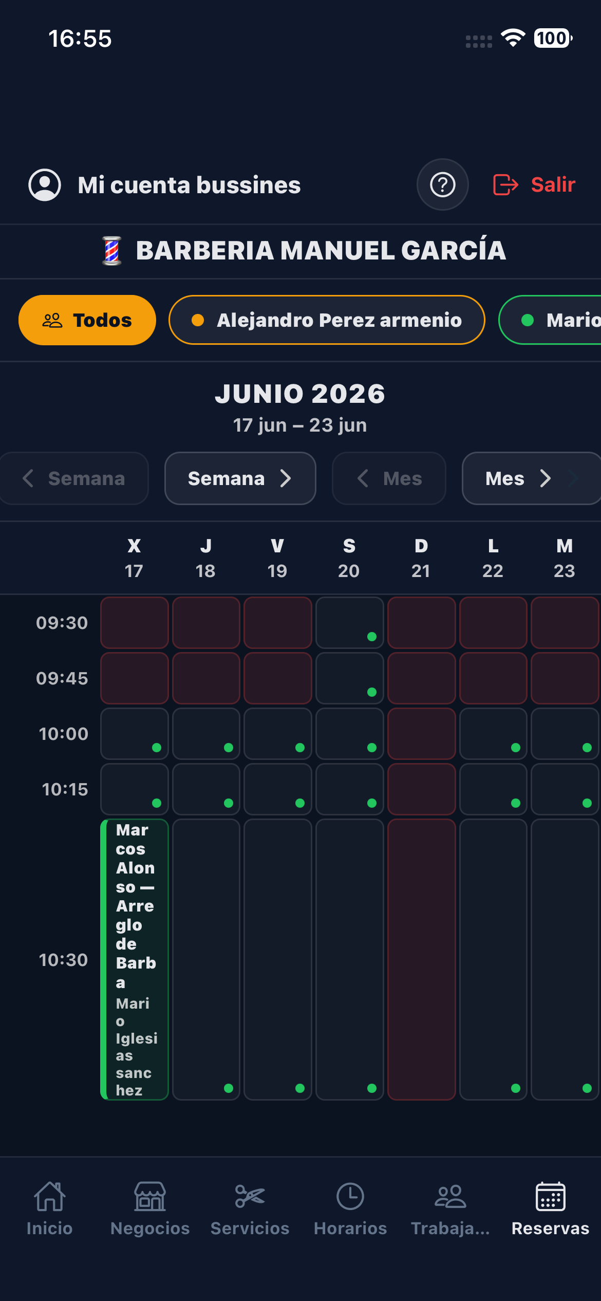 Agenda negocio