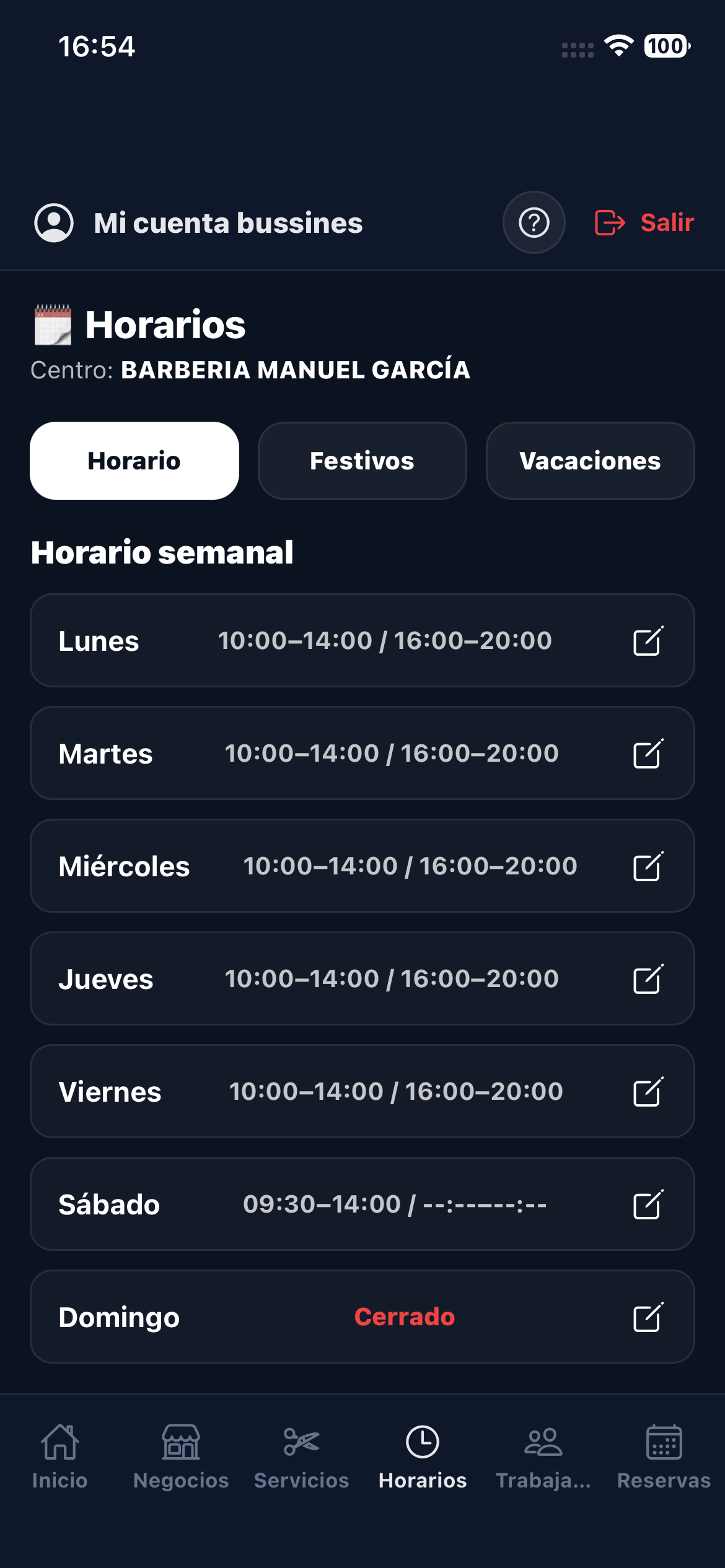 Clientes negocio